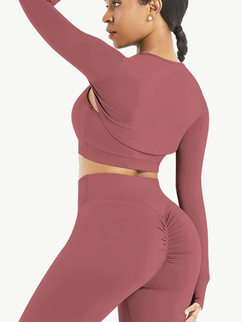 3 Piece Yoga Set Seamless Women Gym Sport Suit Gym Set